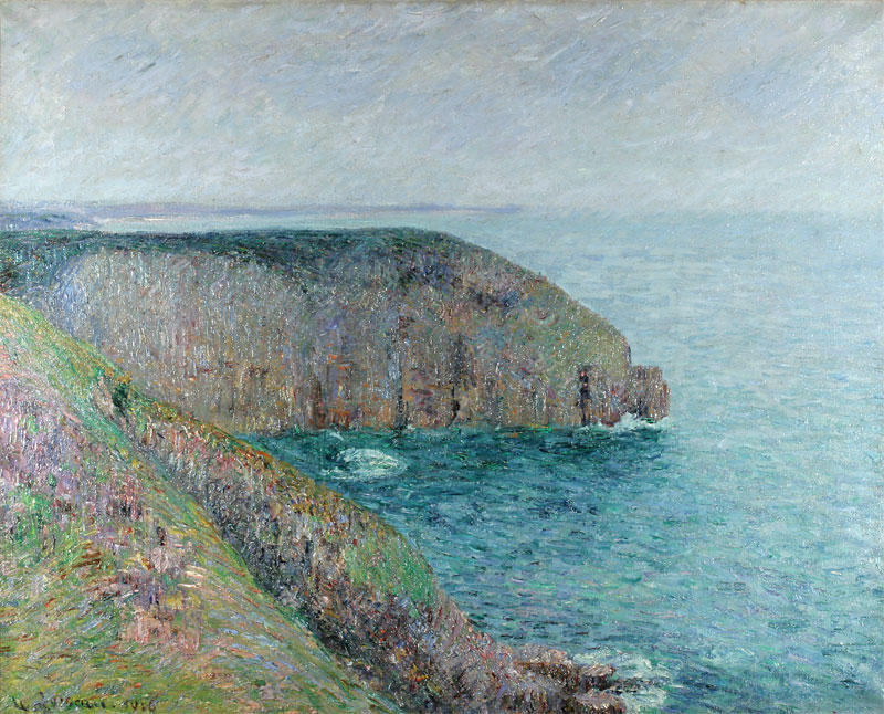 WikiOO.org - Encyclopedia of Fine Arts - Maleri, Artwork Gustave Loiseau - Cliffs at Cape Frehel