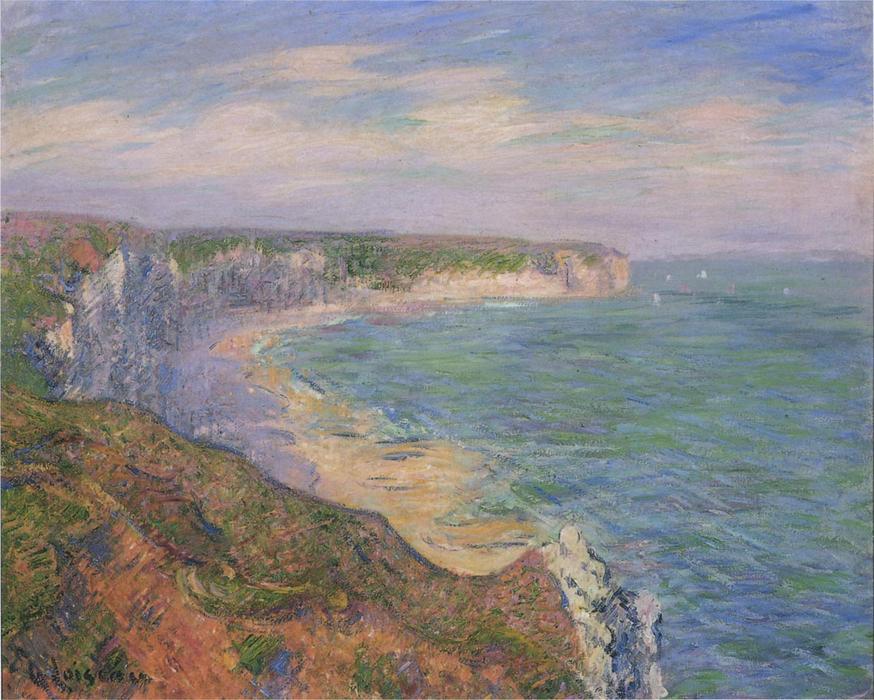 WikiOO.org - Encyclopedia of Fine Arts - Maľba, Artwork Gustave Loiseau - Cliffs at Fecamp in Normandy