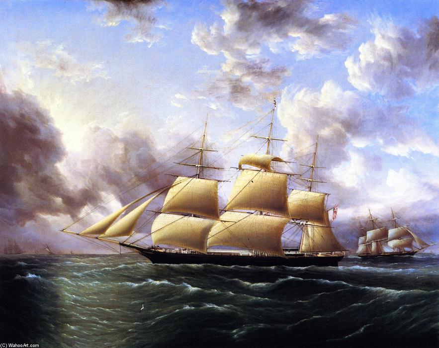 Wikioo.org - The Encyclopedia of Fine Arts - Painting, Artwork by James Edward Buttersworth - The Clipper