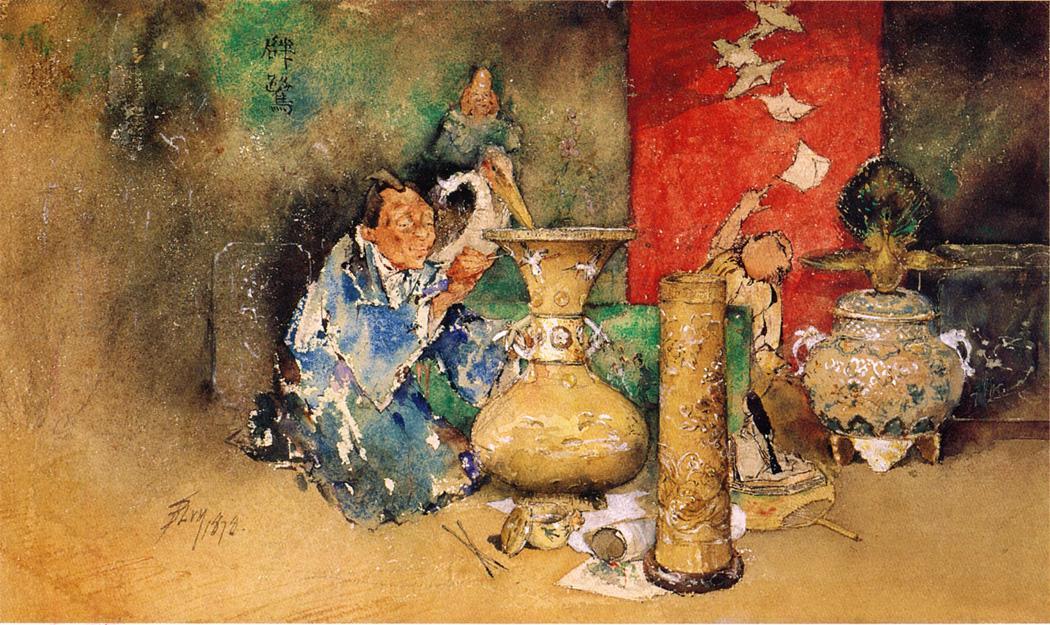 Wikioo.org - The Encyclopedia of Fine Arts - Painting, Artwork by Robert Frederick Blum - Cloisonne Maker