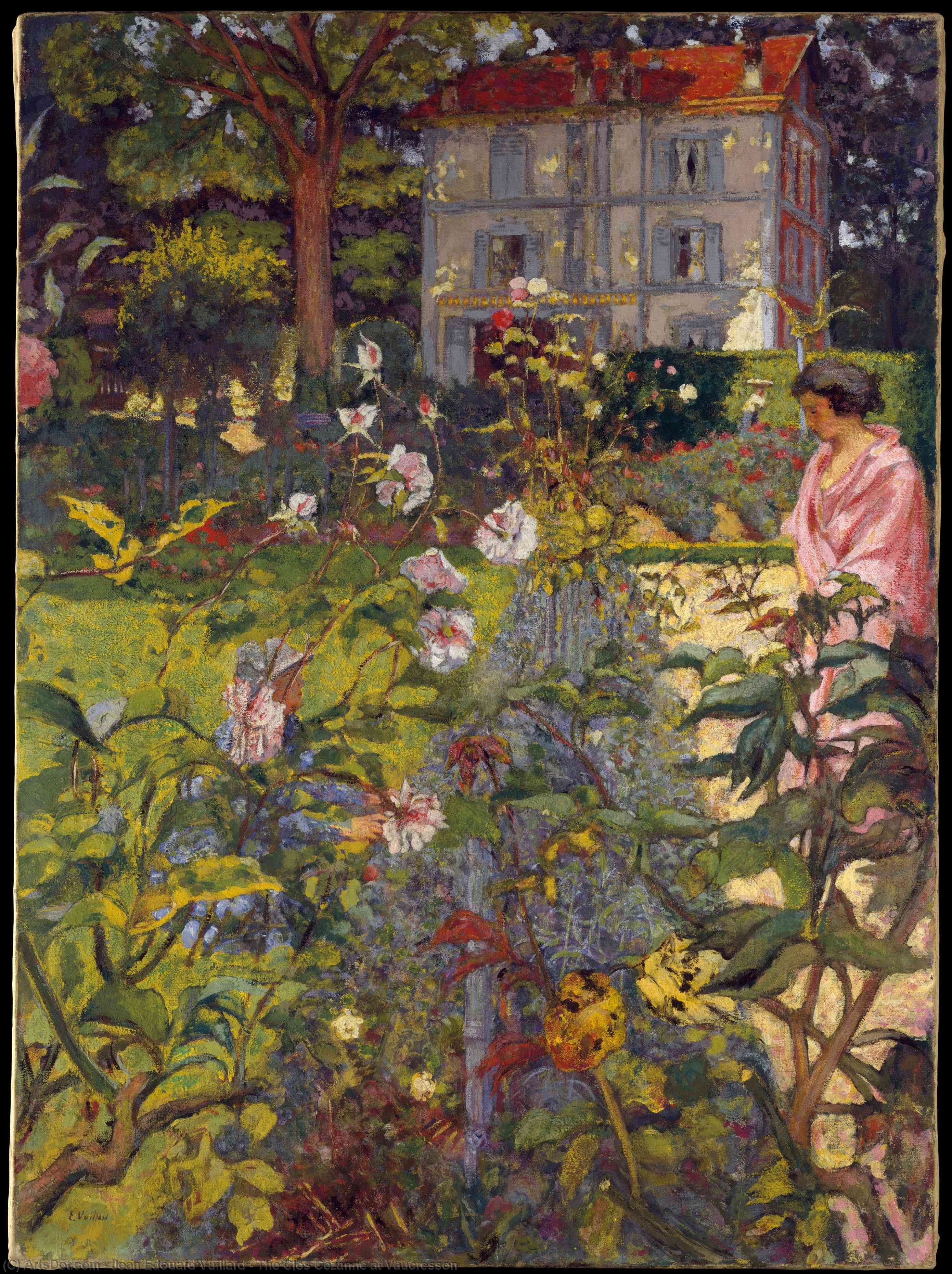 Wikioo.org - สารานุกรมวิจิตรศิลป์ - จิตรกรรม Jean Edouard Vuillard - The Clos Cézanne at Vaucresson