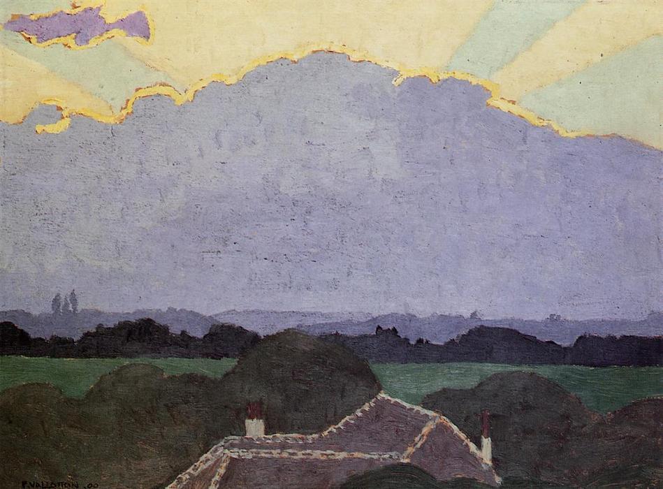 Wikioo.org - The Encyclopedia of Fine Arts - Painting, Artwork by Felix Vallotton - Cloud at Romanel
