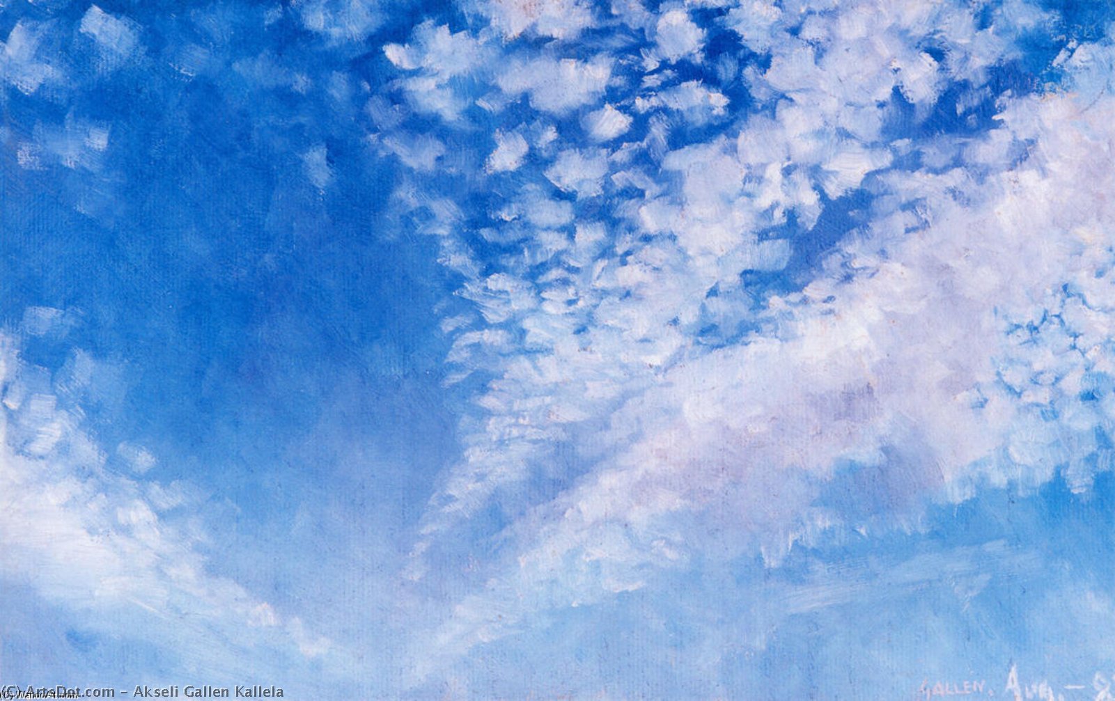 Wikioo.org - The Encyclopedia of Fine Arts - Painting, Artwork by Akseli Gallen Kallela - Clouds