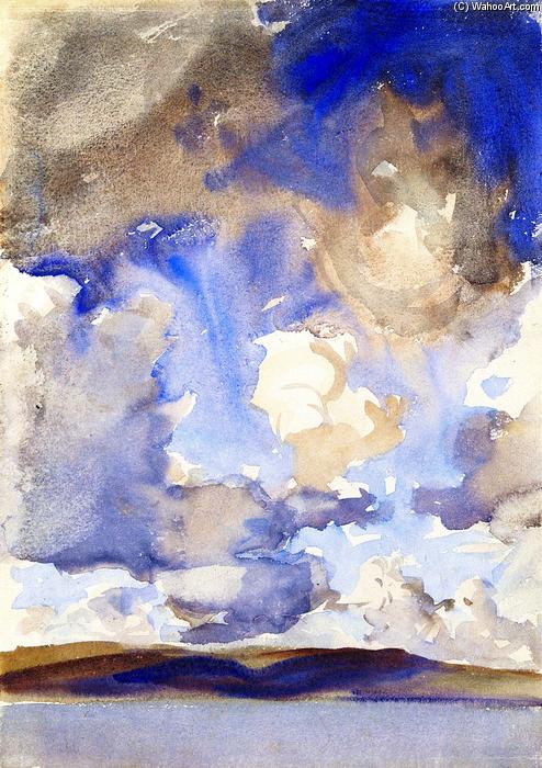 WikiOO.org - Encyclopedia of Fine Arts - Malba, Artwork John Singer Sargent - Clouds (also known as A Sky)