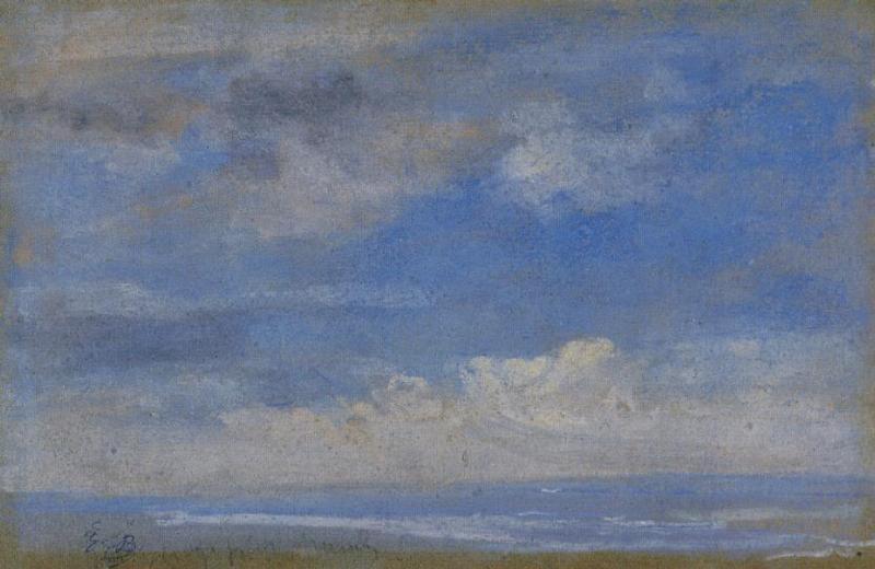 Wikioo.org - สารานุกรมวิจิตรศิลป์ - จิตรกรรม Eugène Louis Boudin - Clouds