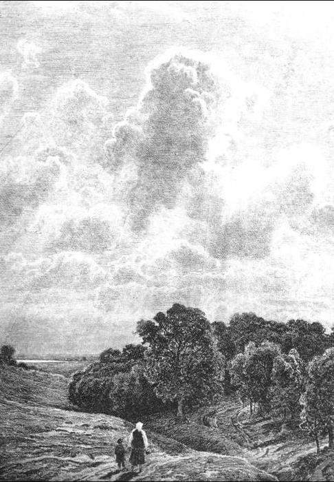 WikiOO.org - Encyclopedia of Fine Arts - Lukisan, Artwork Ivan Ivanovich Shishkin - Clouds above grove