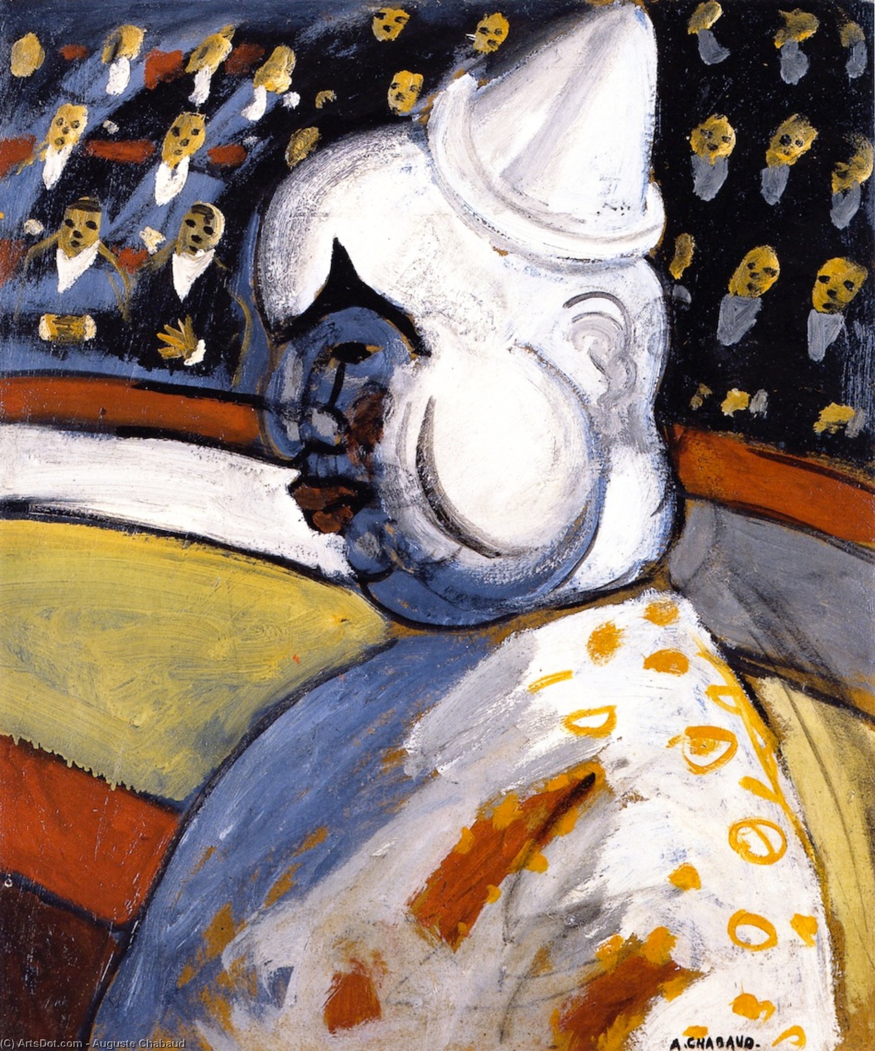 WikiOO.org - Güzel Sanatlar Ansiklopedisi - Resim, Resimler Auguste Chabaud - The Clown