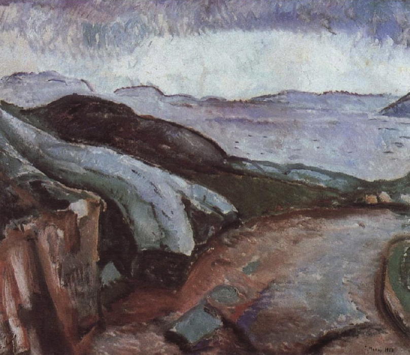 WikiOO.org - Енциклопедія образотворчого мистецтва - Живопис, Картини
 Edvard Munch - Coast