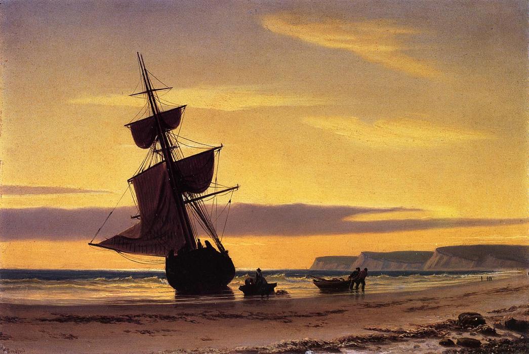 Wikioo.org - Bách khoa toàn thư về mỹ thuật - Vẽ tranh, Tác phẩm nghệ thuật William Bradford - Coastal Scene