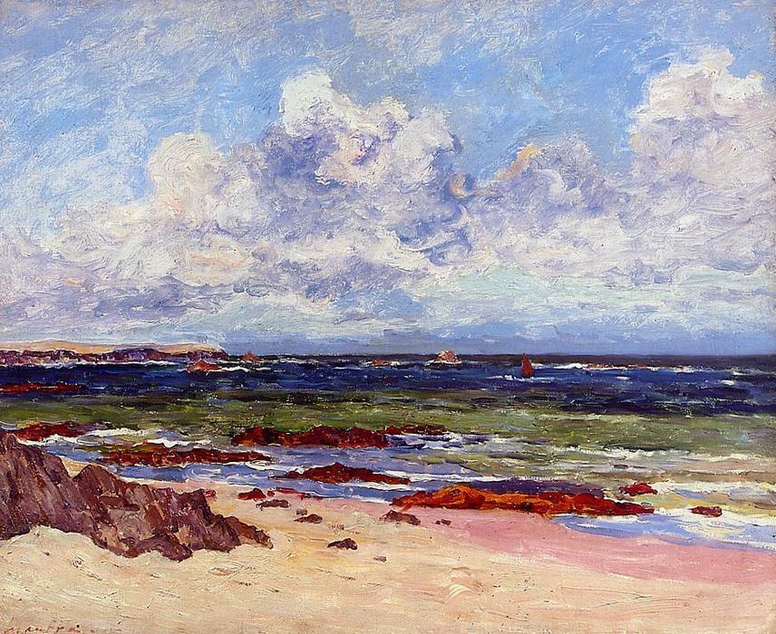WikiOO.org - Encyclopedia of Fine Arts - Maalaus, taideteos Maxime Emile Louis Maufra - The Coast at Fort Penthievre, Quiberon Peninsula