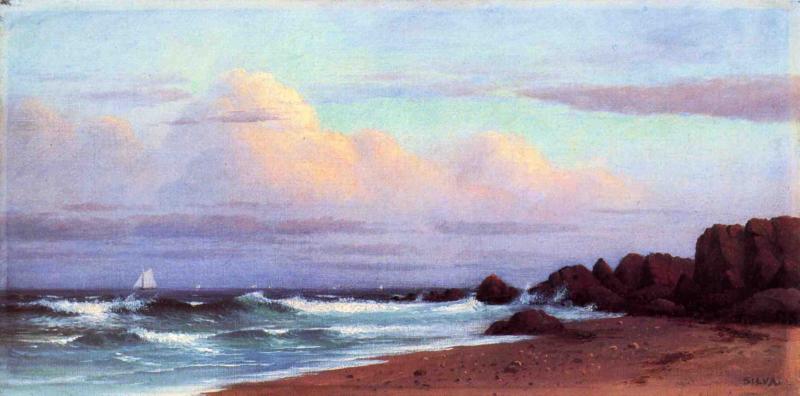 Wikioo.org - The Encyclopedia of Fine Arts - Painting, Artwork by Francis A Silva - Coast near Cape Ann