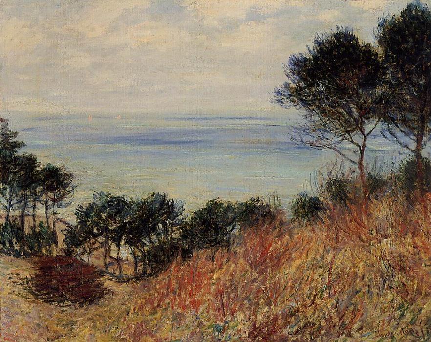 Wikioo.org - สารานุกรมวิจิตรศิลป์ - จิตรกรรม Claude Monet - The Coast of Varengeville