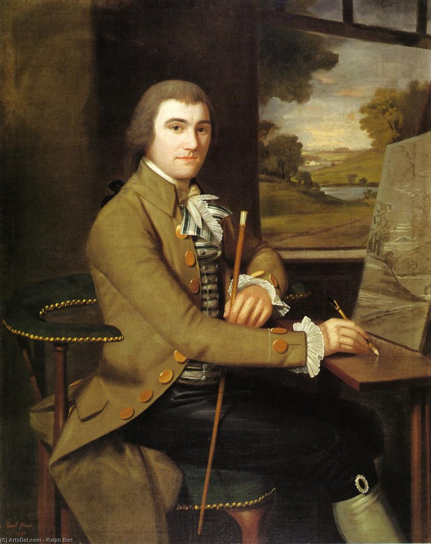 WikiOO.org - Encyclopedia of Fine Arts - Lukisan, Artwork Ralph Earl - Colonel William Taylor