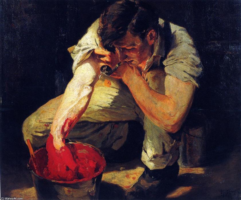 Wikioo.org – L'Encyclopédie des Beaux Arts - Peinture, Oeuvre de Mathias Joseph Alten - Le mélangeur de couleurs