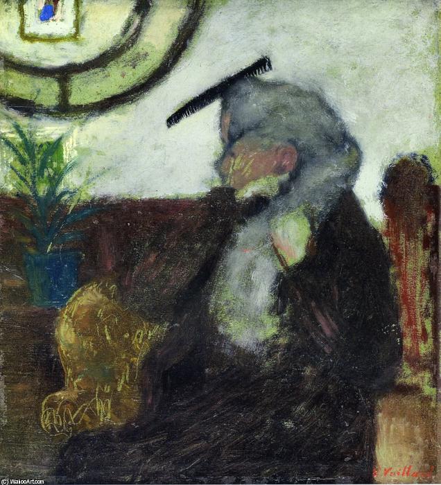 Wikioo.org - The Encyclopedia of Fine Arts - Painting, Artwork by Jean Edouard Vuillard - The Comb