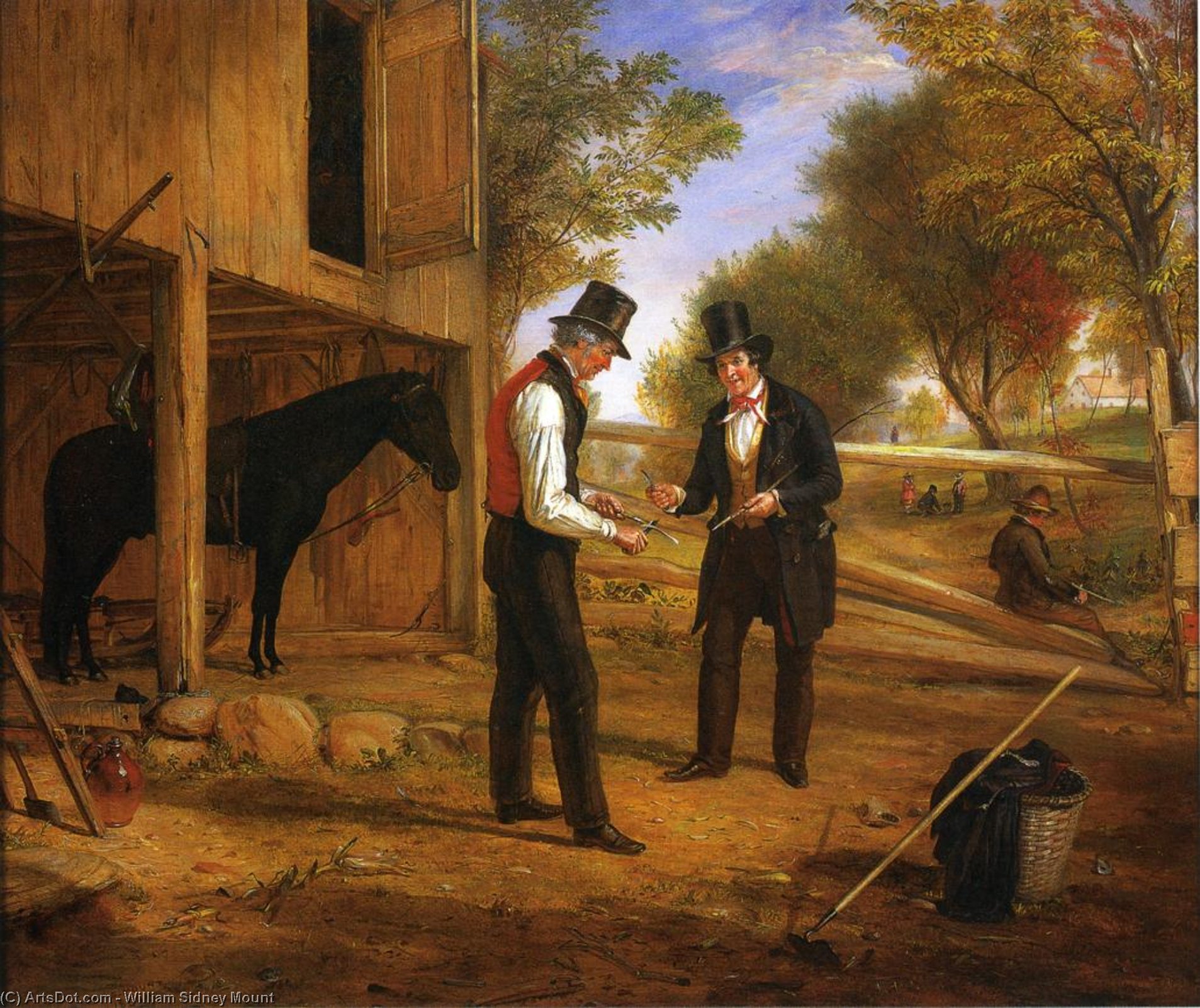 Wikioo.org - The Encyclopedia of Fine Arts - Painting, Artwork by William Sidney Mount - Coming to the Point