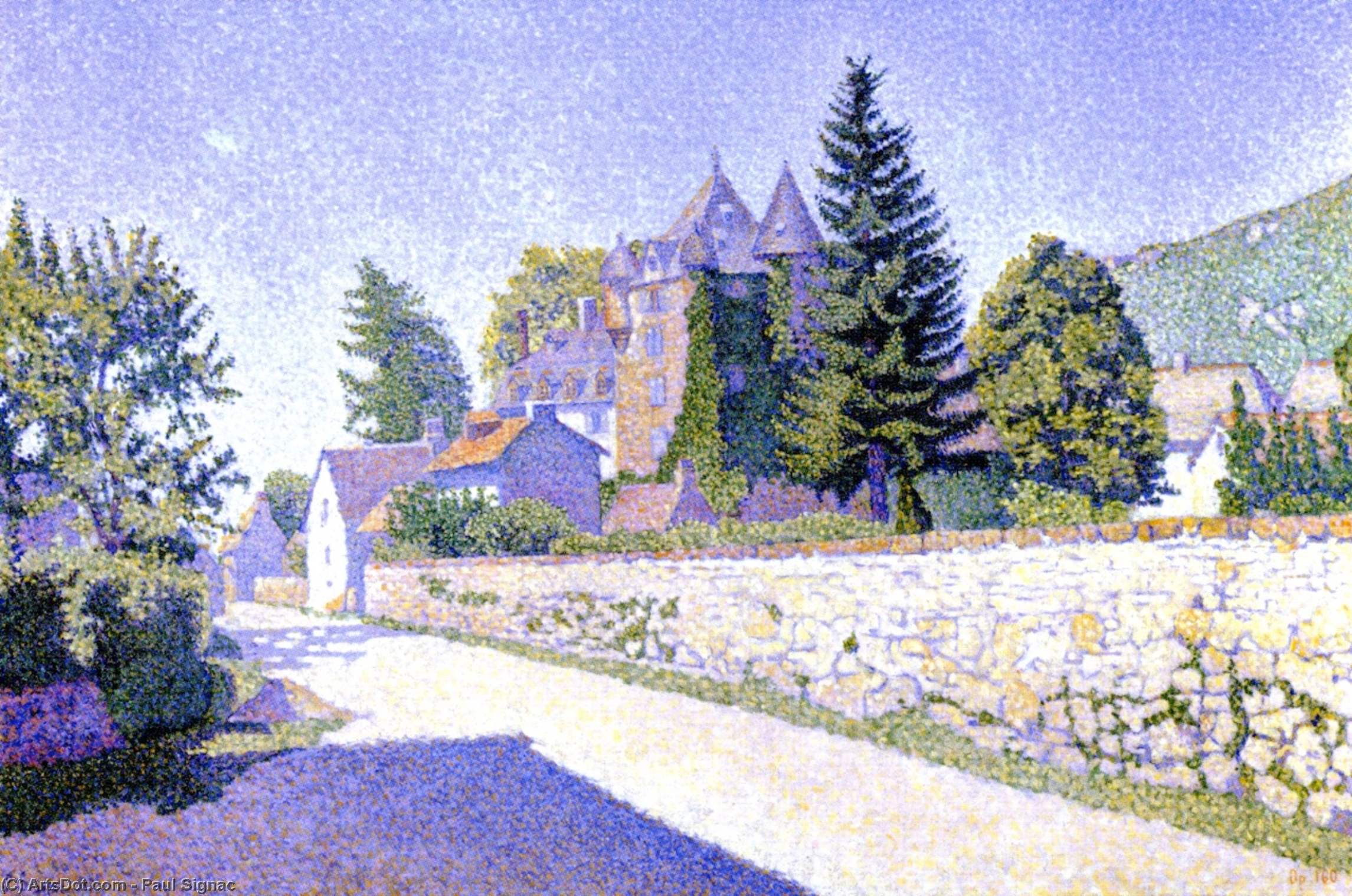 WikiOO.org - Εγκυκλοπαίδεια Καλών Τεχνών - Ζωγραφική, έργα τέχνης Paul Signac - Complat-le-Chateau. The Castle, Opus 160