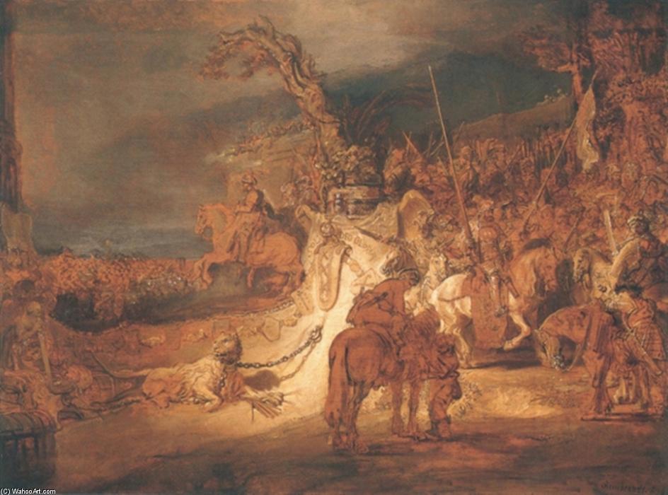 WikiOO.org - Encyclopedia of Fine Arts - Maleri, Artwork Rembrandt Van Rijn - The Concert of the State
