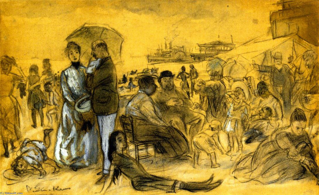 WikiOO.org - Encyclopedia of Fine Arts - Lukisan, Artwork William James Glackens - Coney Island
