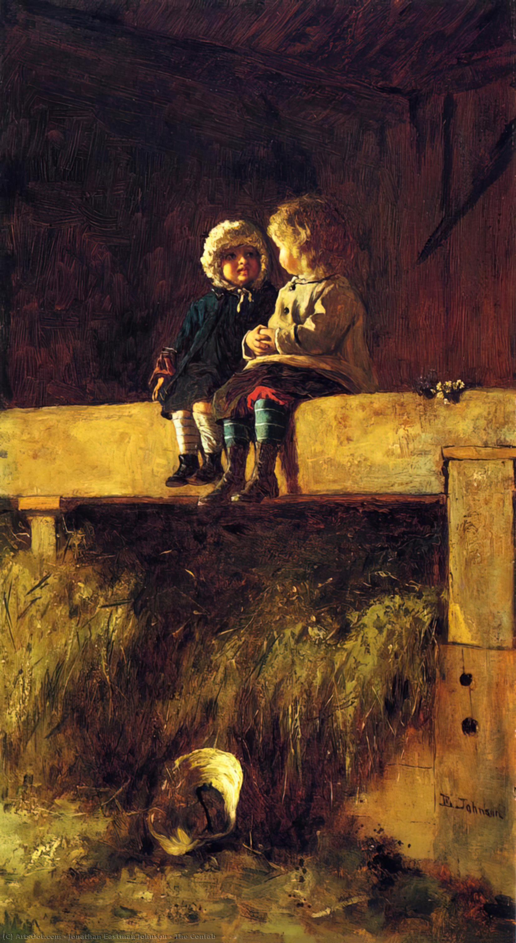 Wikioo.org - The Encyclopedia of Fine Arts - Painting, Artwork by Jonathan Eastman Johnson - The Confab
