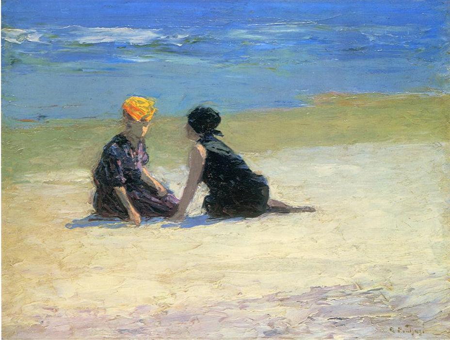 Wikioo.org - The Encyclopedia of Fine Arts - Painting, Artwork by Edward Henry Potthast - Confidences
