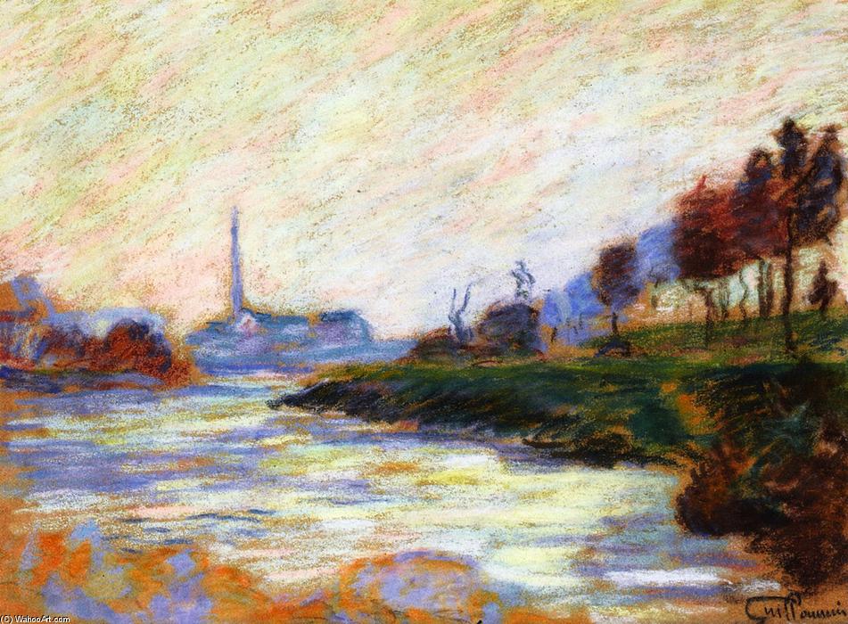 Wikioo.org - The Encyclopedia of Fine Arts - Painting, Artwork by Jean Baptiste Armand Guillaumin - Confluence of the Marne and the Seine, Île de France