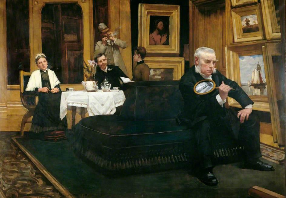 Wikioo.org - The Encyclopedia of Fine Arts - Painting, Artwork by Henry Herbert La Thangue - The Connoisseur