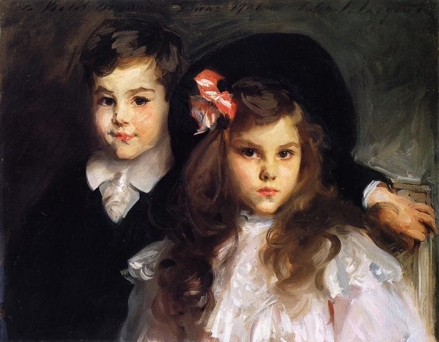 Wikioo.org - The Encyclopedia of Fine Arts - Painting, Artwork by John Singer Sargent - Conrad and Reine Ormand