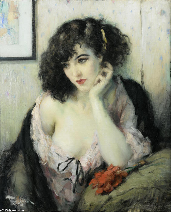 Wikioo.org - The Encyclopedia of Fine Arts - Painting, Artwork by Fernand Toussaint - Contemplation