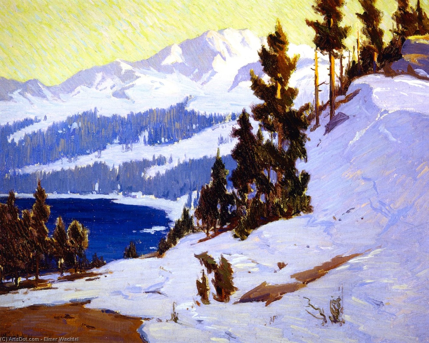 Wikioo.org - The Encyclopedia of Fine Arts - Painting, Artwork by Elmer Wachtel - Convict Lake