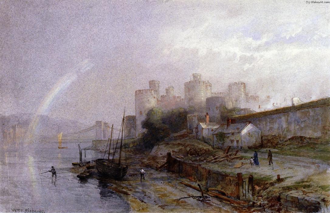 WikiOO.org - Encyclopedia of Fine Arts - Maleri, Artwork William Trost Richards - Conway Castle, Wales