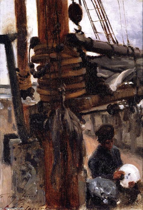 WikiOO.org - אנציקלופדיה לאמנויות יפות - ציור, יצירות אמנות John Singer Sargent - The Cook's Boy