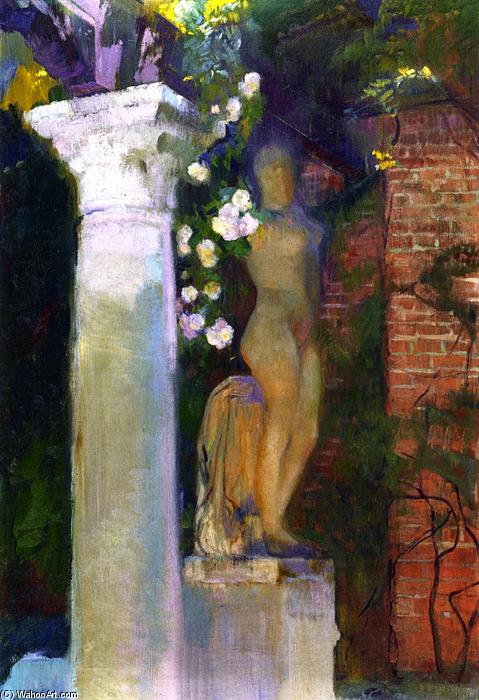 Wikioo.org - The Encyclopedia of Fine Arts - Painting, Artwork by Joaquin Sorolla Y Bastida - A Corner of the Garden at Casa Sorolla