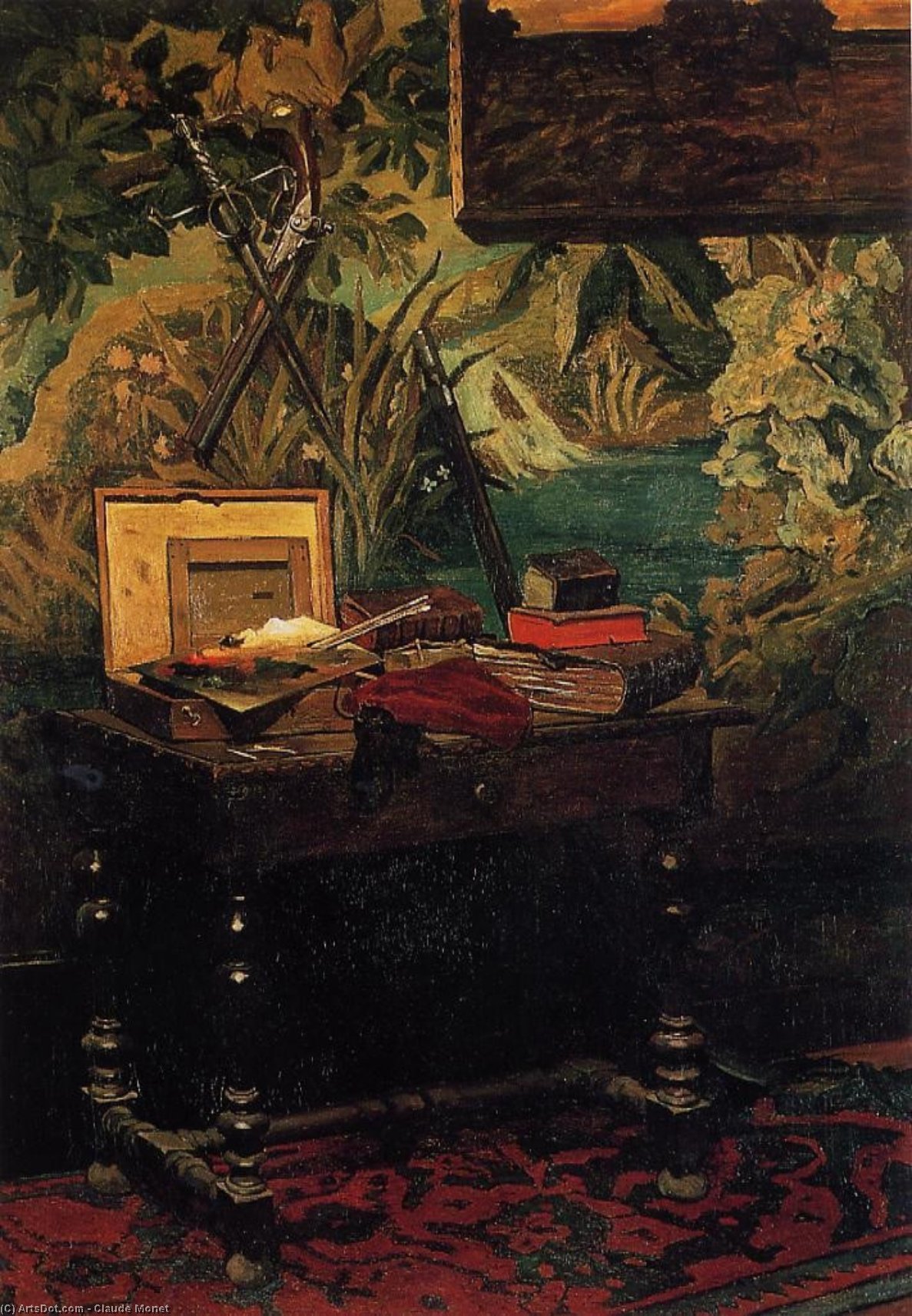WikiOO.org - Енциклопедія образотворчого мистецтва - Живопис, Картини
 Claude Monet - Corner of a Studio