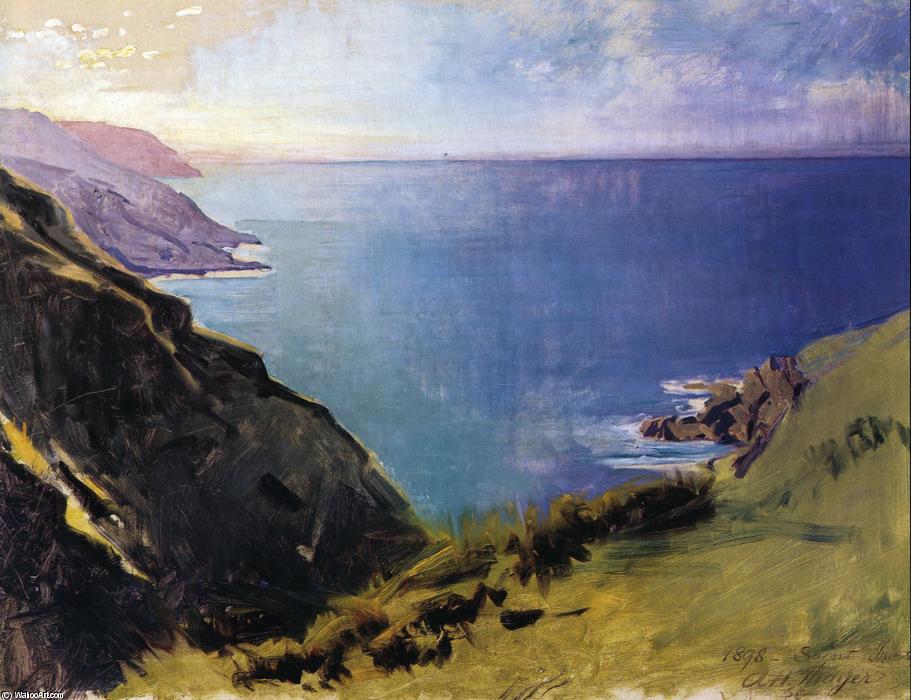 Wikioo.org - The Encyclopedia of Fine Arts - Painting, Artwork by Abbott Handerson Thayer - Cornish Headlands