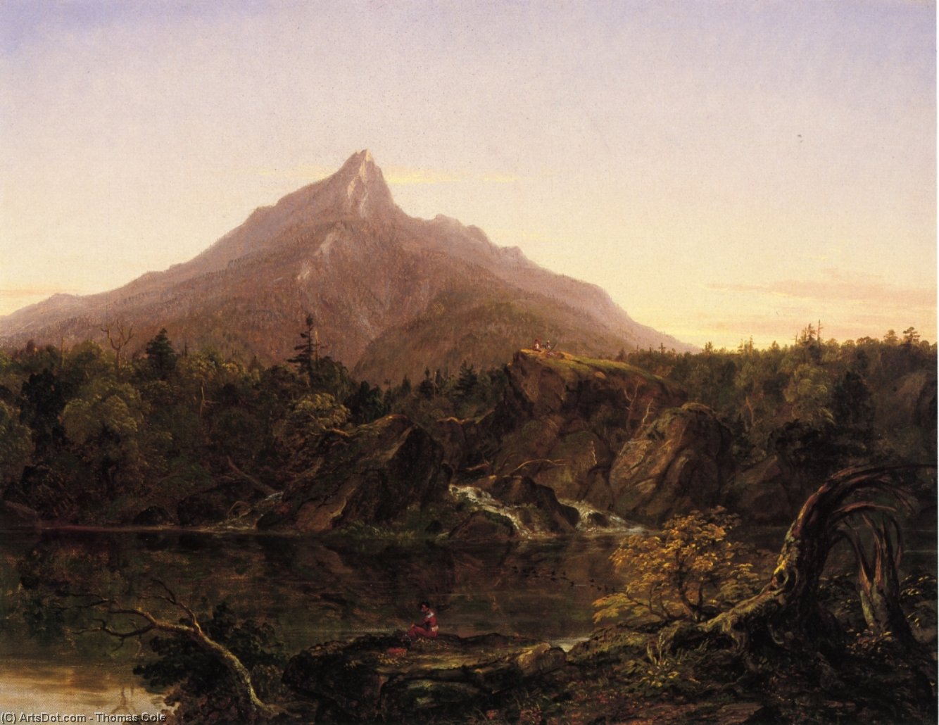 Wikioo.org - The Encyclopedia of Fine Arts - Painting, Artwork by Thomas Cole - Corway Peak, New Hamshire