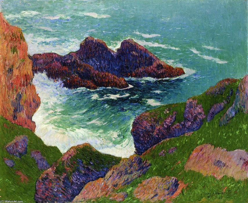 Wikioo.org - The Encyclopedia of Fine Arts - Painting, Artwork by Henri Moret - Cote du Large