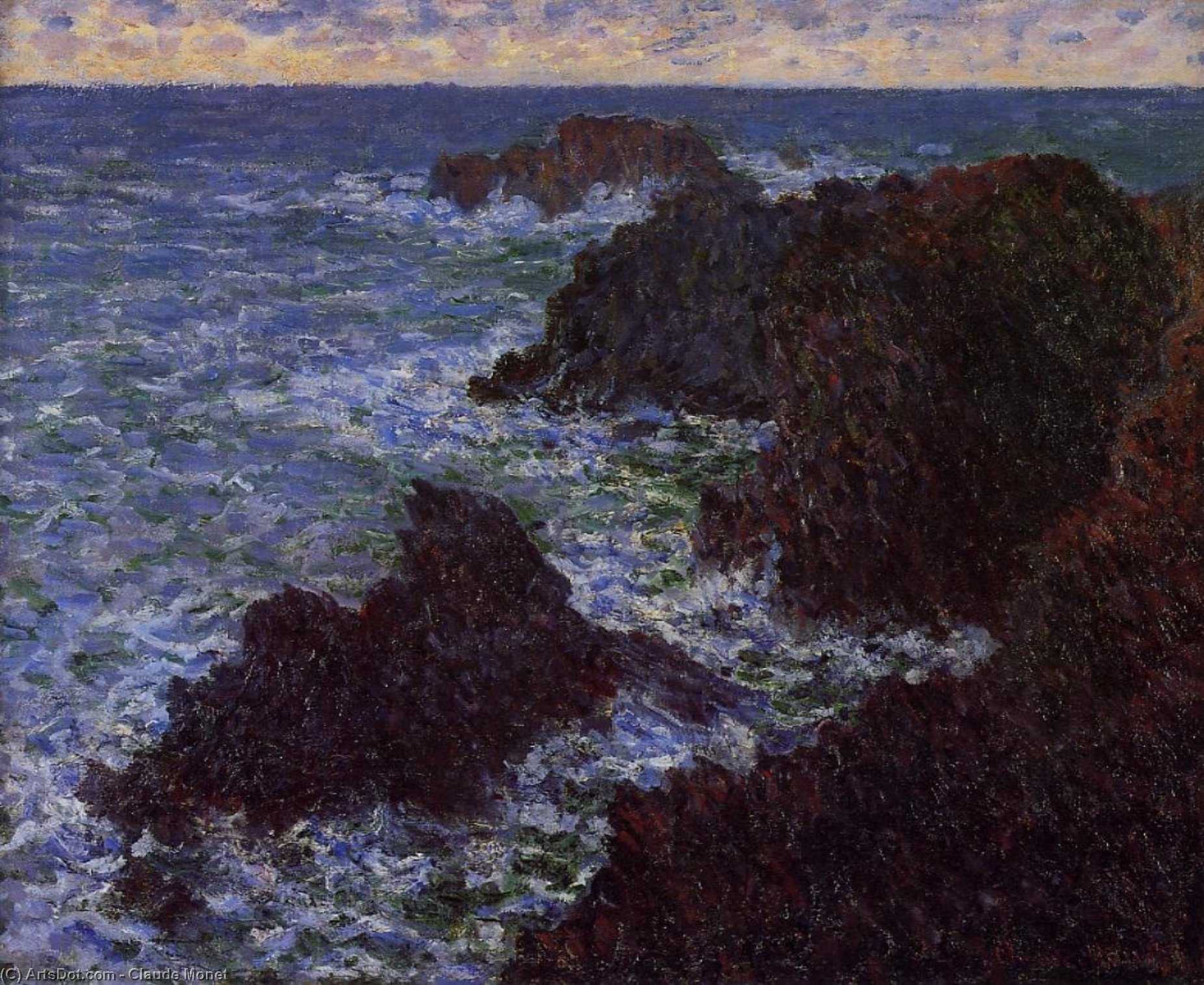 Wikioo.org - Die Enzyklopädie bildender Kunst - Malerei, Kunstwerk von Claude Monet - Die Cote Sauvate