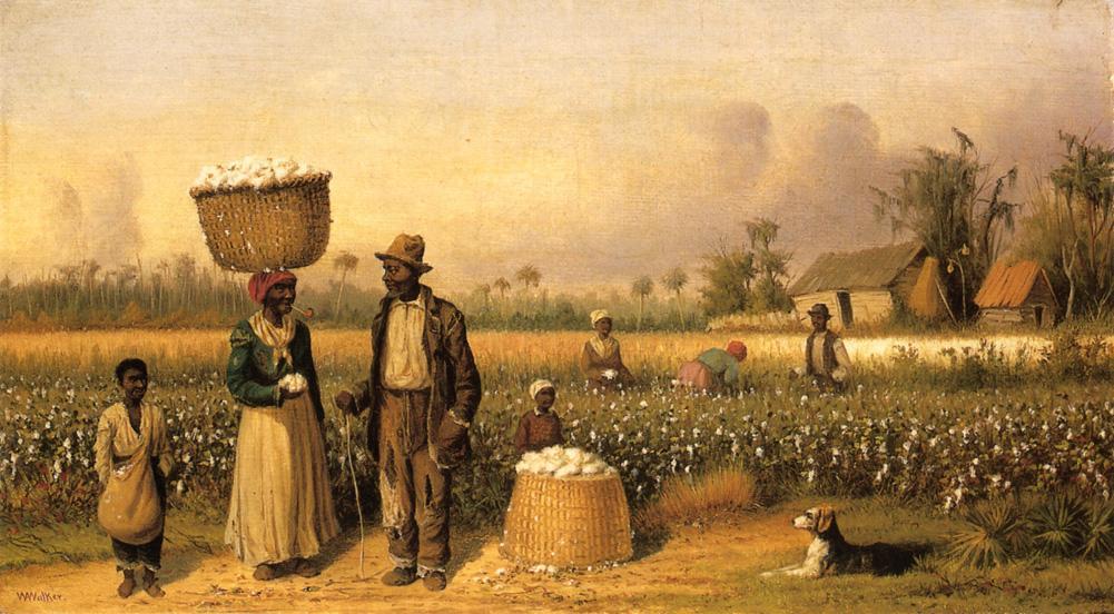 WikiOO.org - אנציקלופדיה לאמנויות יפות - ציור, יצירות אמנות William Aiken Walker - Cotton Pickers