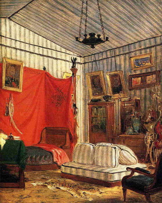 Wikioo.org - Bách khoa toàn thư về mỹ thuật - Vẽ tranh, Tác phẩm nghệ thuật Eugène Delacroix - Count de Mornay's Apartment