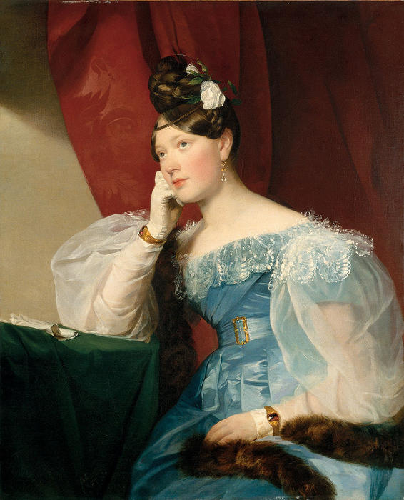 Wikioo.org - The Encyclopedia of Fine Arts - Painting, Artwork by Friedrich Ritter Von Amerling - Countess Julie von Woyna