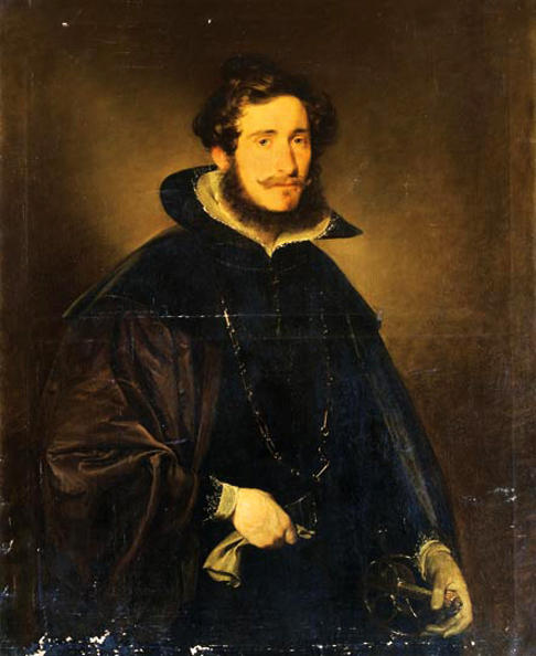Wikioo.org – L'Encyclopédie des Beaux Arts - Peinture, Oeuvre de Friedrich Ritter Von Amerling - Comte Waldstein Janos dans un costume espagnol