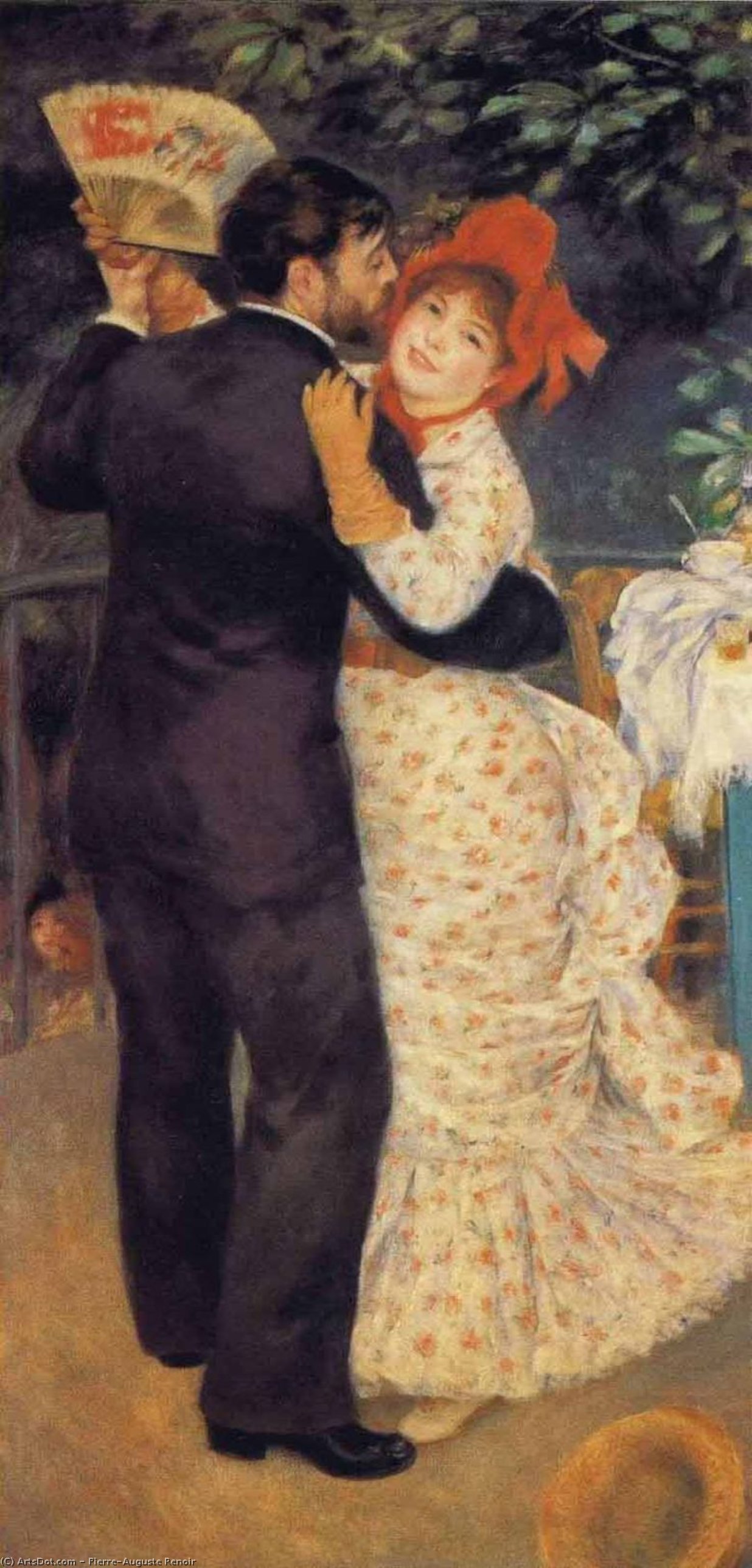 Wikoo.org - موسوعة الفنون الجميلة - اللوحة، العمل الفني Pierre-Auguste Renoir - Country Dance