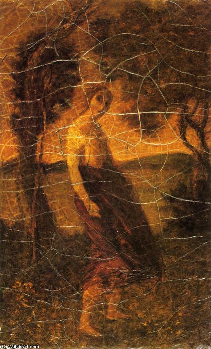 Wikioo.org - The Encyclopedia of Fine Arts - Painting, Artwork by Albert Pinkham Ryder - A Country Girl