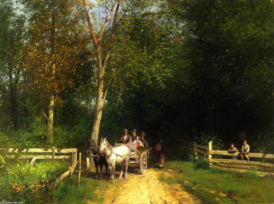 Wikioo.org - The Encyclopedia of Fine Arts - Painting, Artwork by Herman Herzog - A Country Home
