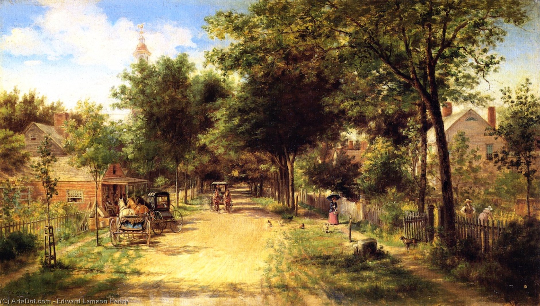 Wikioo.org - The Encyclopedia of Fine Arts - Painting, Artwork by Edward Lamson Henry - The Country Store