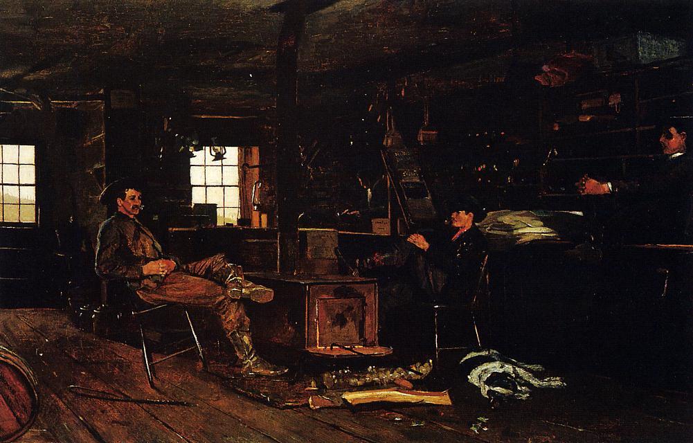 WikiOO.org - Güzel Sanatlar Ansiklopedisi - Resim, Resimler Winslow Homer - The Country Store (also known as A Rainy Day in the Country)