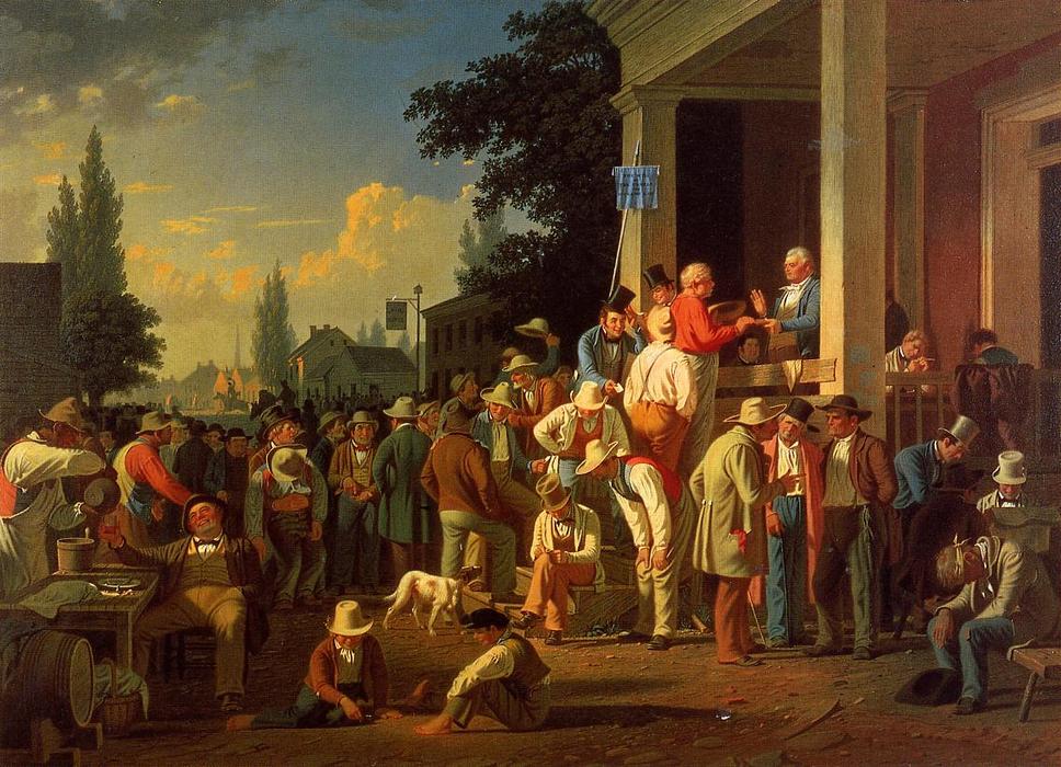 Wikioo.org - The Encyclopedia of Fine Arts - Painting, Artwork by George Caleb Bingham - The County Election (no.2)