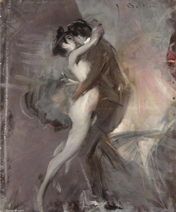 Wikioo.org - The Encyclopedia of Fine Arts - Painting, Artwork by Giovanni Boldini - The Couple