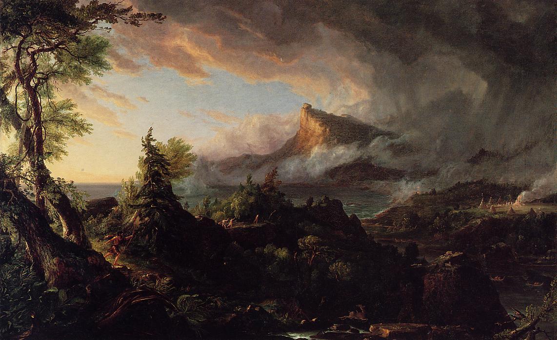 Wikioo.org – L'Encyclopédie des Beaux Arts - Peinture, Oeuvre de Thomas Cole - le cours of Empire : Le Savage État